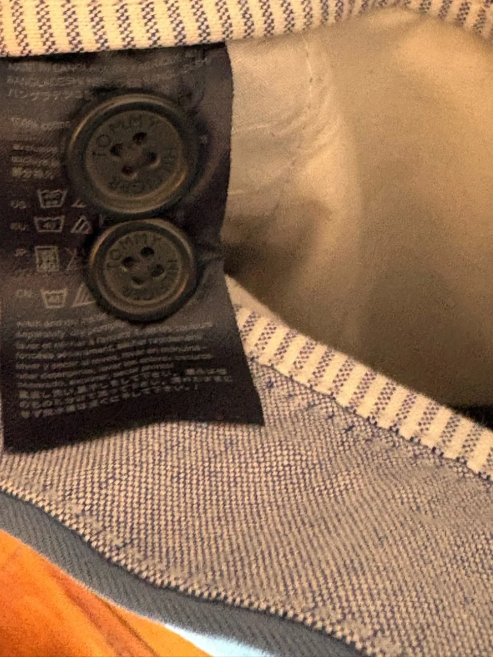 Tommy Hilfiger Light Blue Straight Chinos
